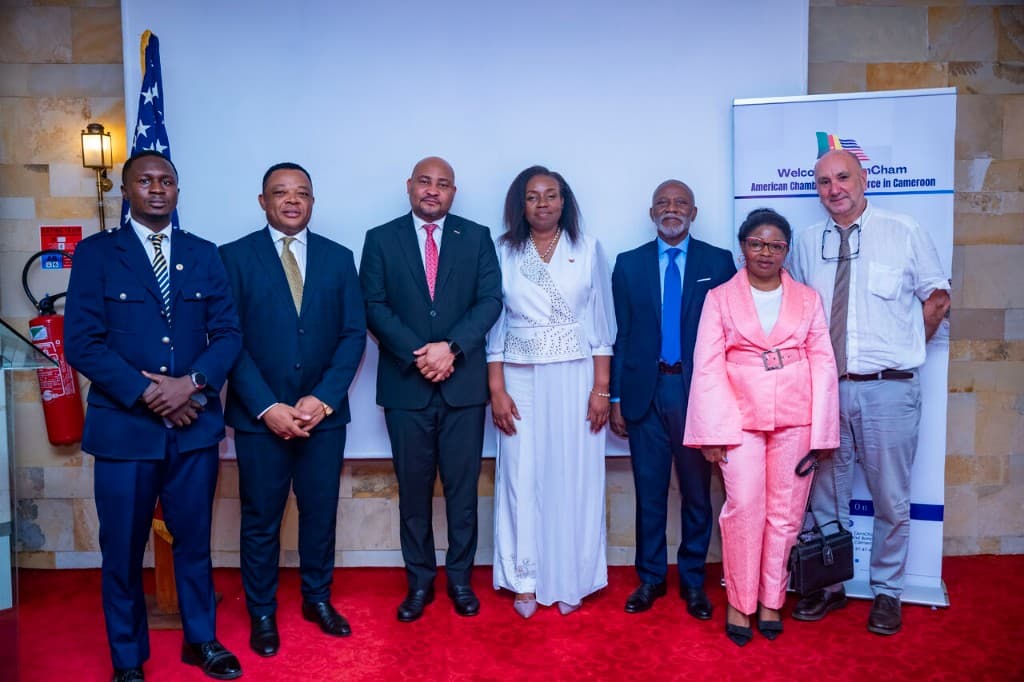 AmCham Cameroon leadership and guests at an official gathering